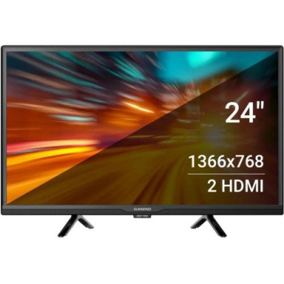 ��������� LED SunWind 24" SUN-LED24XB203 ������ HD 60Hz DVB-T DVB-T2 DVB-C DVB-S DVB-S2 USB