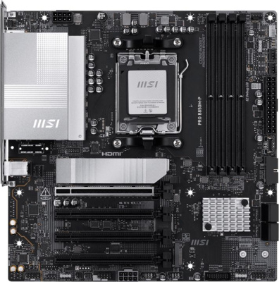 ����������� ����� MSI PRO B850M-P, Socket AM5, AMD B850, mATX, Ret