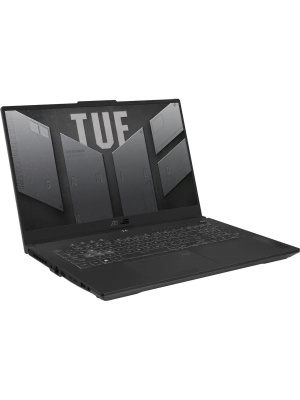 ������� ASUS TUF Gaming A17 FA707NUQ-HX010, 17.3" (1920x1080) IPS 144 ��/AMD Ryzen 7 170/16 �� DDR5/512 �� SSD/NVIDIA GeForce RTX 4050 ��� ��������� (6 ��)/Windows 11 Pro, ����� (90NR0QH5-M000D0_Win11P)