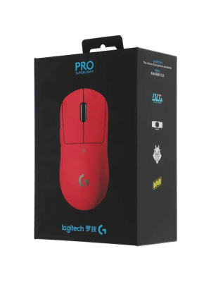 ���� Logitech G Pro X Superlight ������� ���������� 25600dpi �������. USB 4but (910-005960)