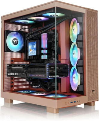  Thermaltake View 380 XL TG ARGB Gravel Sand    E-ATX 2x120mm 2xUSB3.0 audio bott PSU