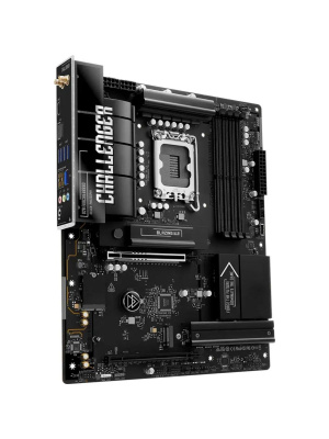 ����������� ����� ASROCK B860 Challenger WiFi, LGA1851, B860, 4*DDR5, 4*SATA, 4*M.2, 4*USB 3.2, 2*USB 2.0, Type-C, 2*PCIx16, 1*M.2 (Key E), HDMI, ATX