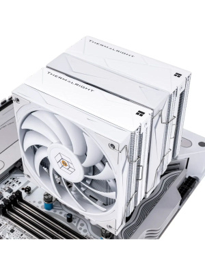 ����� Thermalright Royal Knight 120 White LGA115X/1200/1700/1851/2011/2066 (2x120mm PWM Fan, ������ ���������, 6 ����. ������ 6��) / TRRK120W
