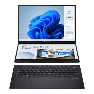  ASUS ZenBook Duo UX8406MA-PZ058X, 14" (2880x1800) OLED 120 /Intel Core Ultra 9 185H/32  LPDDR5X/2048  SSD/Intel Arc Graphics/Windows 11 Pro,  (90NB12U1-M00RB0)