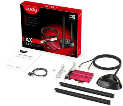   Wi-Fi + Bluetooth Cudy WE4000 5400 PCI Express (..) 1.