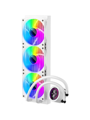 ������� �������� ���������� 1STPLAYER TS4 360 White / 3x120mm, ARGB, IPS display / TS4-360-WH
