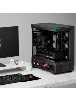 ����� ��� ���������� Thermalright Royal Knight 120 Digital Black (4-pin PWM, LED temp., 162mm, Ni/Cu, 6x6mm, 2x120mm, 80.45CFM/56.36CFM, 29.4dBA/28.4dBA, 2150RPM/1900RPM, S: 1200, 1700, 1851, 115X, 2011, 2066, AM4, AM5, black)