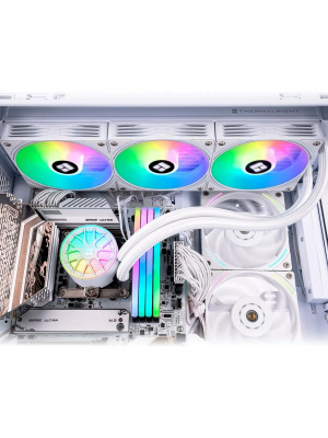 ������� �������� ���������� Thermalright Aqua Elite 360 V6 ARGB White / Black / 3x120mm ARGB PWM Fans / TRAE360V6AW
