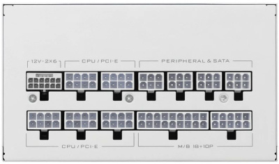 ���� ������� Lian Li SX1000P / White / ATX 3.1, 1000W, 80 PLUS Platinum, PCIe 5.1, APFC, 120mm FDB Fan, Fully Modular / G9P.SX1000P.W000.RU