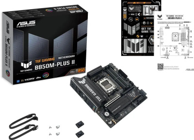 ����������� ����� Asus TUF GAMING B850M-PLUS II, Socket AM5, AMD B850, mATX, Ret