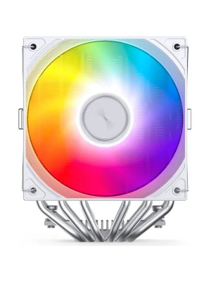 ����� JONSBO CB80 White LGA1851/1700/1200/115X/AM5/AM4 (TDP 260W, PWM, 120mm ARGB LED Fan + 120mm Black Fan, 6 �������� ������, 4-pin, �����) Retail