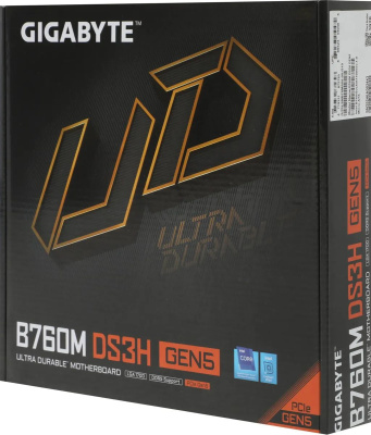 ����������� ����� Gigabyte B760M DS3H GEN5 Soc-1700 Intel B760, mATX, Ret