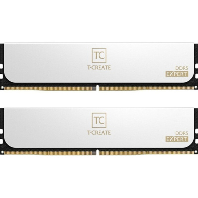 Модуль памяти 32GB (2x16GB)  TEAMGROUP T-Create Expert, DDR5, 6400MHz CL40 (40-40-40-84) 1.35V / CTCWD532G6400HC40BDC01 / White