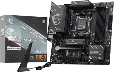 ����������� ����� MSI B850M GAMING PRO WIFI6E, Socket AM5, AMD B850, mATX, Ret