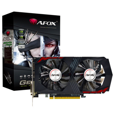  AFOX GTX1050Ti 4096MB GDDR5 128-bit DVI HDMI DP 2FAN RTL (AF1050TI-4096D5H5-V4)