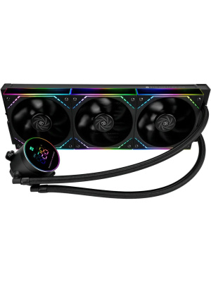 ������� ����������� ���������� Thermalright Frozen Magic 360 Digital V2 (360mm, LED temp., Black, ARGB/ Fans: 3x120mm, 68.9CFM, 28.2dBA, 2000RPM/ Pump height 54.4mm, Rad thickness 27mm/ S: 1700, 1200, 1851, 115X, AM5, AM4)