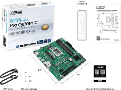   ASUS PRO Q870M-C-CSM, Socket-1851, Intel Q870, mATX, Ret 90MB1KEP-M0EAYC