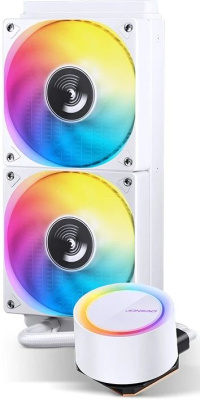 ������� ����������� ���������� Jonsbo TG-240 ARGB White, 4-pin, ARGB, 120��, �����, retail