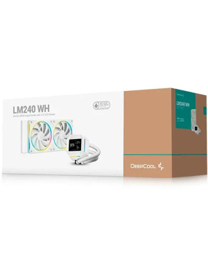 �������� �������� ���������� DEEPCOOL LM240 WH LGA20XX/1700/1200/115X/AM5/AM4 (TDP 250W, ARGB Lighting, Anti-Leak edition, PWM,  DUAL FAN, �����) RET