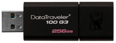 USB Flash  256Gb Kingston DataTraveler 100 G3 Black (DT100G3/256GB)
