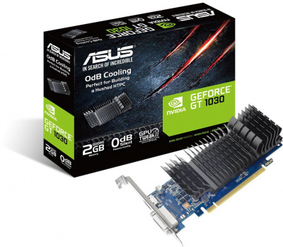 GT1030 2048Mb Asus GT1030-SL-2G-BRK 64b GDDR5 1228/6008 DVIx1/HDMIx1/HDCP