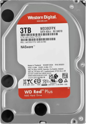 ������� ���� WD SATA-III 3TB WD30EFPX Red Plus (5400rpm) 256Mb 3.5"