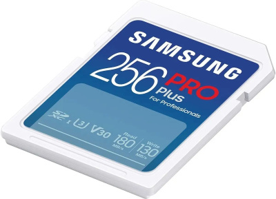 ���� ����� SDXC 256GB Samsung MB-SD256S Pro PLUS V30 w/o adapter