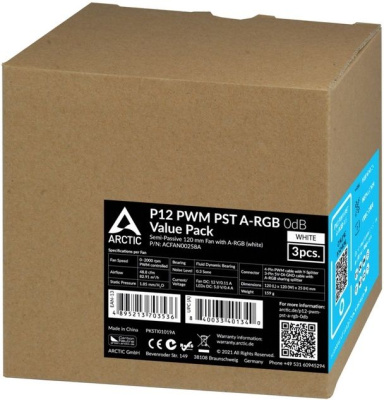   ARCTIC COOLING P12 PWM PST A-RGB (White) 3 . retail (ACFAN00258A)