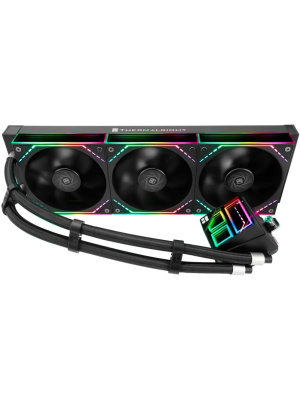������� ���������� ��� ���������� Thermalright Frozen Infinity 360 (360mm, Black, ARGB/ Fans: 3x120mm, 68.9CFM, 28.2dBA, 2000RPM/ Pump height 60mm, Rad thickness 27mm/ S: 1700, 1200, 1851, 115X, 2011, 2066, AM5, AM4)
