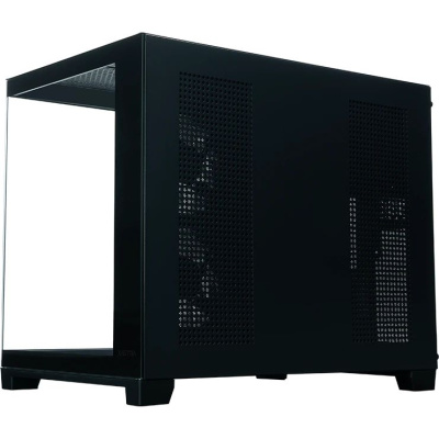 ������ XASTRA QW500M 3ARGB-C10-UC Black mATX/Aquarium/Screewless/3x120mm ARGB PWM FM fans/Argb+PWM HUB 10port/Type-C/ QW500M-3FM12A-C10-UC