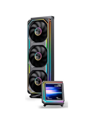 �������� �������� ���������� JONSBO TX-360 Black LGA 1851/1700/1200/115X/AM5/AM4 (TDP 320W, ARGB FAN and ARGB LCD Display PUMP,  PWM, TRIPLE FAN 120mm, ������) RET