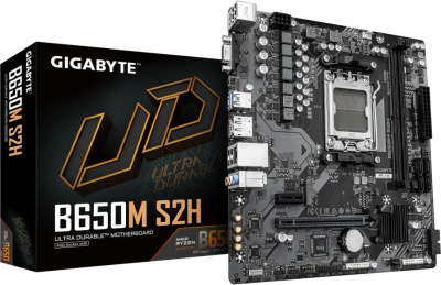 ����������� ����� Gigabyte B650M S2H (rev. 1.4), SocketAM5, AMD B650, mATX, Ret