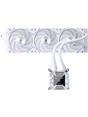 ������� �������� ���������� 1STPLAYER X-360 White / 3x120mm, ARGB, IPS display / X-360-WH