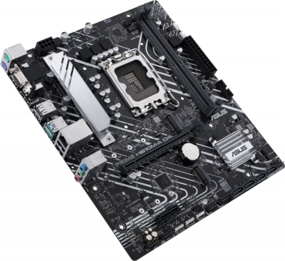 ����������� ����� ASUS PRIME H610M-A D4-CSM Socket 1700, Intel H610, 2xDDR4, PCI-E 4.0, 2xUSB 3.2 Gen2, VGA, HDMI, DisplayPort, mATX