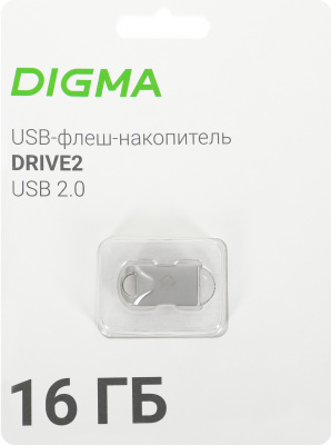 ���� ���� Digma 16Gb DRIVE2 DGFUM016A20SR USB2.0 �����������