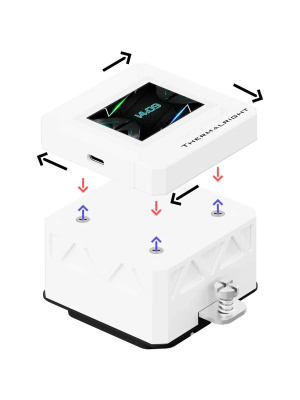 ������� ���������� ��� ���������� Thermalright Frozen Warframe SE 360 ARGB V2 (360mm, LED temp., White, ARGB/ Fans: 3x120mm, 68.9CFM, 28.2dBA, 2000RPM/ Pump height 59mm, Rad thickness 27mm/ S: 1851, 1700, 1200, 115X, AM5, AM4)