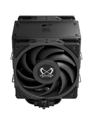 ����� ��� ���������� Scythe Mugen 6 Dual Fan Black Edition (300W, 4-pin PWM, 154mm, Al/Cu, 6x6mm, 2x120mm, 60.29CFM, 26.88dBA, 2000RPM, S: 1851/1700/1200/115X/2011/2066, AM5/AM4, black)
