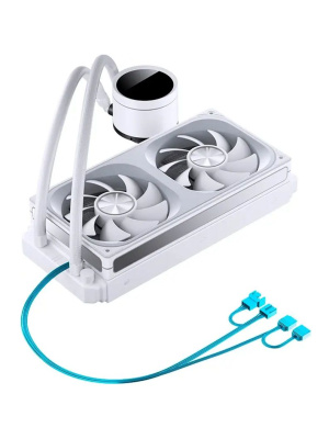 �������� �������� ���������� JONSBO TH-240 White LGA 1700/1200/115X/AM5/AM4 (TDP 260W, ARGB FAN and PUMP, PWM, DUAL FAN 120mm, �����) RET