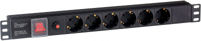 ���� ������� Exegate PDU-19H605  Al-6S-C14-SW-O, 19",1U,����, 6Schuko, �14, ��� ���������� (EX280830RUS)