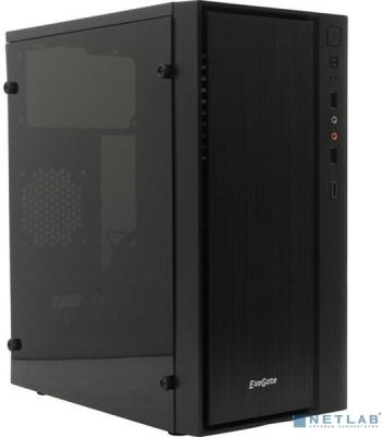  Minitower ExeGate mEVO-9301-RGB (mATX,  ,  , 2USB+1USB3.0, HD ,   RGB )