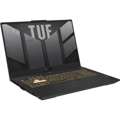 Ноутбук ASUS TUF Gaming F17 FX707ZC4-HX056, 17.3" (1920x1080) IPS 144Гц/Intel Core i7-12700H/16ГБ DDR4/1ТБ SSD/GeForce RTX 3050 4ГБ/Без ОС, серый (90NR0GX1-M003H0)