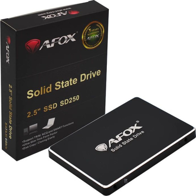 ������������� ���������� AFOX SD250 512Gb [SD250-512GQN] 2.5", SATA3, 3D QLC, 500/400Mbs, 400TBW