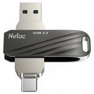 ������ 256Gb Netac US11 black/silver USB3.0 + Type C (NT03US11C-256G-32BK)