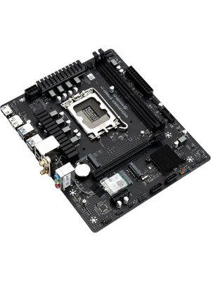 ����������� ����� MAXSUN MS-Challenger B760M-H WIFI, LGA1700, B760, 2*DDR4, 2*SATA3, 2*M.2,  USB 3.2, USB 2.0, 1*PCIEx16, 1*PCIEx1, DP+HDMI,  mATX