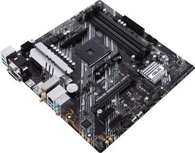 ����������� ����� ASUS PRIME B550M-A WIFI II Socket AM4, AMD B550, 4xDDR4, PCI-E 4.0, Wi-Fi, Bluetooth, 4xUSB 3.2 Gen1, 2xUSB 3.2 Gen2, VGA, DVI, HDMI, mATX