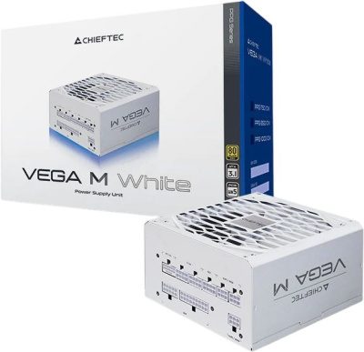 ���� ������� Chieftec Vega M ATX 3.1, 750W, 80 PLUS GOLD, Active PFC, White PPG-750-CW Retail