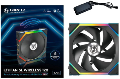 ���������� ��� ������� Lian-Li Uni Fan SL Wireless 120 ARGB 120 ������ (G99.12SL1W1B.R0) Ret