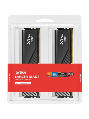 ����������� ������ ADATA LANCER BLADE RGB DDR5 DIMM 32GB 6000MHz 2*16GB 48-48-48 1.25V BLACK DUAL TRAY