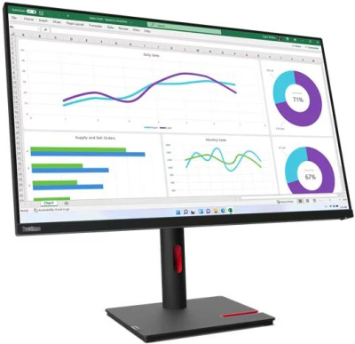 ������� Lenovo 32" ThinkVision T32h-30 IPS LED 2560x1440 60Hz 4ms ������ 63D3GAT1UK