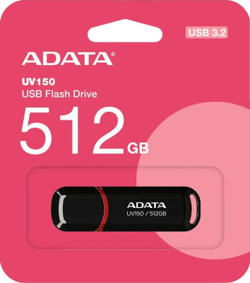 ���� ���� A-Data 512GB AUV150 AUV150-512G-RBK USB3.0 ������